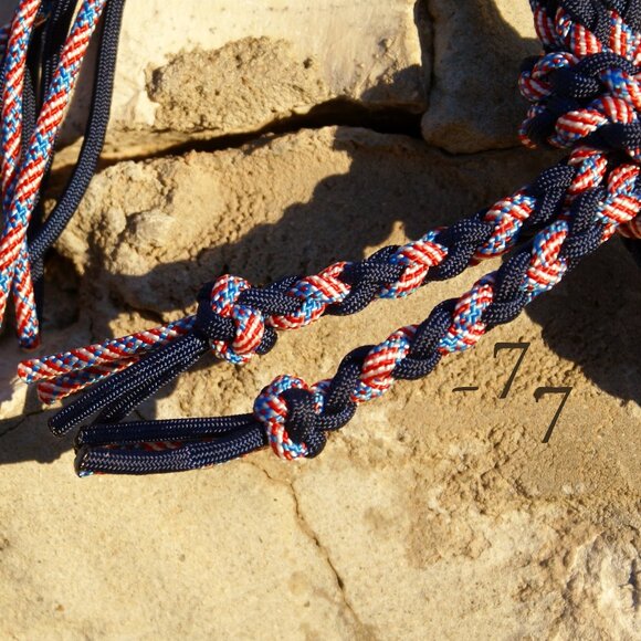 New 9' Double Braid Nylon Yacht Rope Sport Loop - Tie Style Paracord Bit Ends - Picture 3 of 6